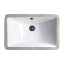 Novo 470mm Gloss White Rectangular Undermount Basin